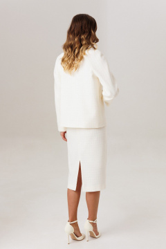Жакет, юбка Ларс Стиль 1208/1 молочный - фото 4