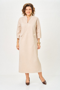 Платье ANASTASIA MAK 1319 песочный - фото 1