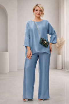 Блуза, брюки Anastasia 1228.1 голубой - фото 1