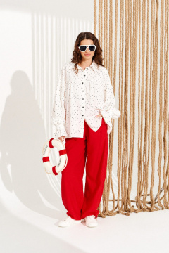 Брюки ELLETTO 12387 красный - фото 1