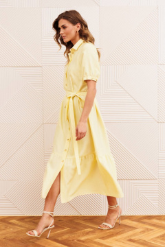 Платье Gizart 5126/2 сливочное масло - фото 3