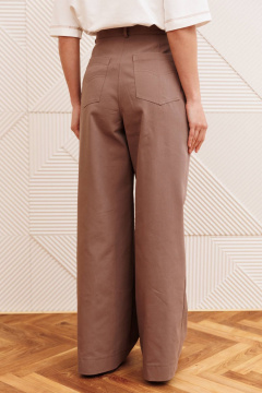 Брюки, жакет Gizart 5368 голубой+ капучино - фото 4