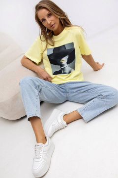 Блуза Nika.PL 0203601 лимонный - фото 2