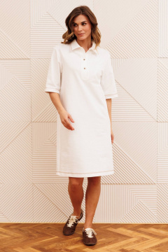 Платье Gizart 5394 молочный - фото 3