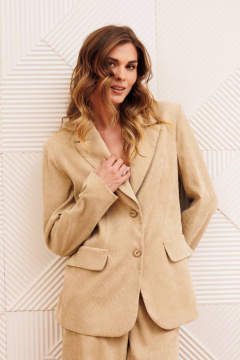 Брюки, жакет Gizart 5411 бежевый - фото 3