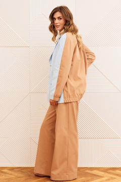 Жакет Gizart 15368 голубой+ мокко мусс - фото 3