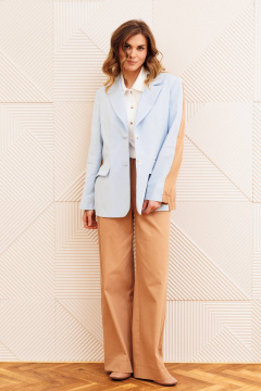 Жакет Gizart 15368 голубой+ мокко мусс - фото 1