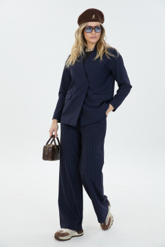 Брюки, жакет LM К178048 синяя_полоска - фото 3