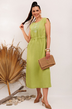 Платье Galean Style 894.2 салатовый - фото 2