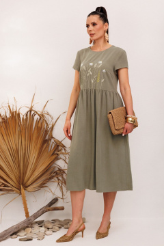 Платье Galean Style 965 хаки - фото 5