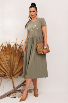 Платье Galean Style 965 хаки - фото 4