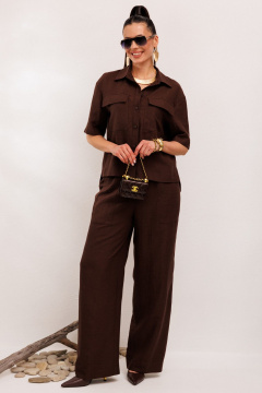 Брюки, жакет Galean Style 982.1 коричневый - фото 5