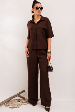 Брюки, жакет Galean Style 982.1 коричневый - фото 2
