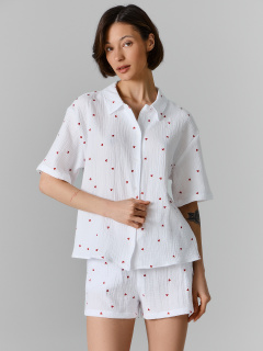 Жакет, шорты Mark Formelle 592674/25-41928ПП-9 сердечки_на_белом - фото 1