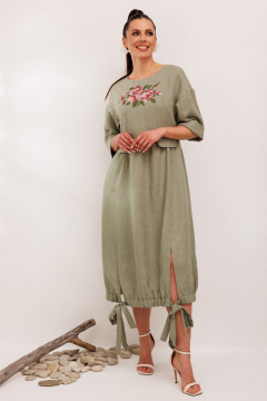 Платье Galean Style 1003 хаки - фото 5