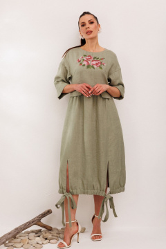 Платье Galean Style 1003 хаки - фото 4