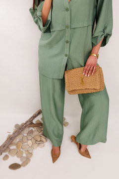 Брюки, рубашка Galean Style 1004 зеленый - фото 4