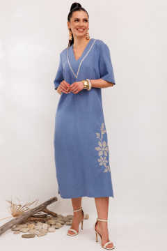 Платье Galean Style 1006 синий - фото 5