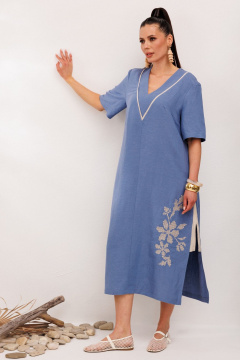 Платье Galean Style 1006 синий - фото 2