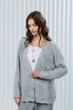 Джемпер, кардиган Romgil РВ0367-АК2 светло-серый - фото 1