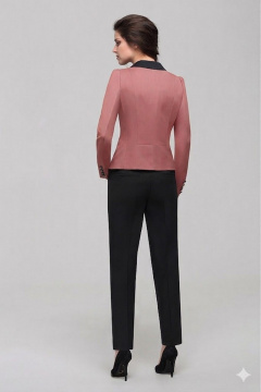 Брюки, жакет Nova Line 1441.4172 розовый/черный - фото 2