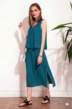 Юбка Nova Line 3733 темно-бирюзовый - фото 1