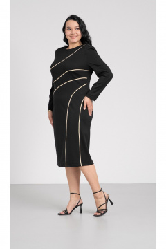 Платье FASHION CENTRE В-4216 черный - фото 3