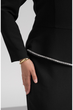 Платье FASHION CENTRE Пв-4220 черный - фото 3