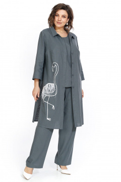 Блуза, брюки, топ Alani Collection 2521 серый - фото 1