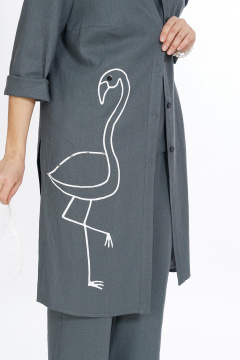 Блуза, брюки, топ Alani Collection 2521 серый - фото 5