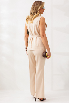 Брюки, жилет Mubliz 326 бежевый - фото 5