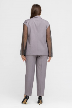 Брюки, жакет Gold Style 2754 серо-бежевый - фото 4