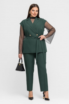 Брюки, жакет Gold Style 2754 темно-зеленый - фото 1