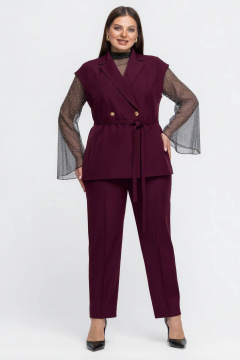 Брюки, жакет Gold Style 2754 темно-бордовый - фото 5
