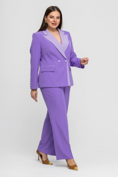 Брюки, жакет Gold Style 2761 сиреневый,светло-сиреневый - фото 2