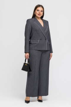 Брюки, жакет Gold Style 2759 черный,белый - фото 1