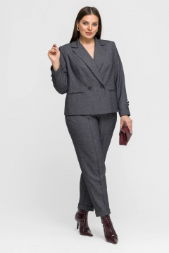 Брюки, жакет Gold Style 2763 черный,белый - фото 4