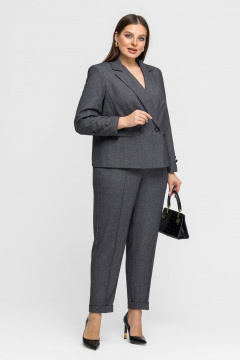 Брюки, жакет Gold Style 2763 черный,белый - фото 1