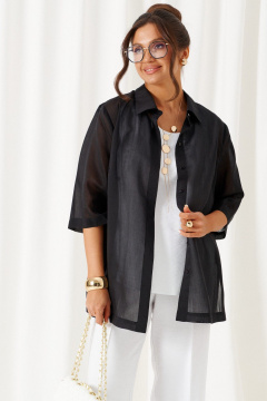 Блуза, брюки, топ Beautiful&Free 6447 бело-черный - фото 4