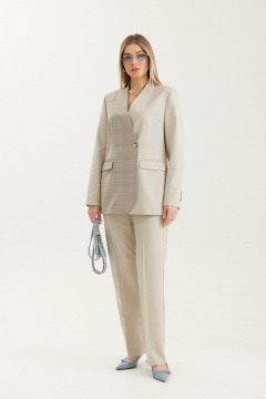 Жакет Elady 4702 жемчужный_клетка - фото 2