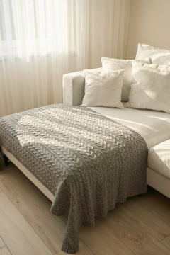 Плед Belange 3552 серый - фото 1