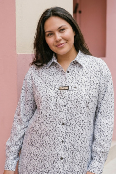Рубашка Lissana 5037 серые_узоры - фото 5