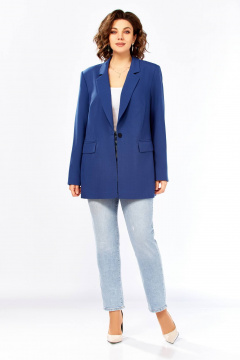Жакет Ольга Стиль С-986 синий - фото 4