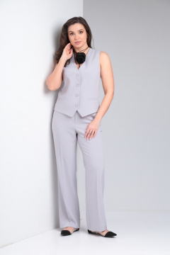 Брюки, жакет, жилет Vilena 1120 серый - фото 4