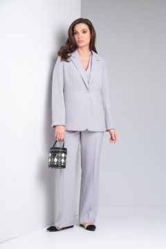 Брюки, жакет, жилет Vilena 1120 серый - фото 3