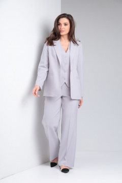 Брюки, жакет, жилет Vilena 1120 серый - фото 1