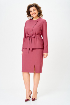 Жакет, юбка Vilena 1142 коралл - фото 1