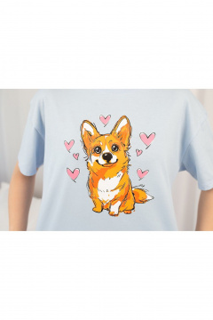 Брюки, футболка Купалинка 661437.158-164 к.голубой,набивка - фото 2