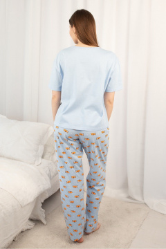 Брюки, футболка Купалинка 661437.158-164 к.голубой,набивка - фото 3