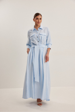 Платье DAVA 1224 голубой - фото 4